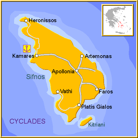 Isola di Syfnos Syfnos