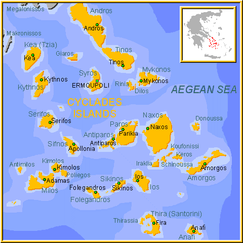 Isole Cicladi Mikonos Santorini Paros Ios