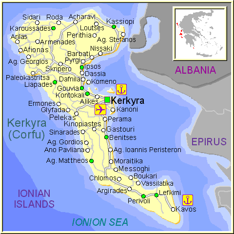 Corfu' - Kerkyra isola dello Ionio - Grecia