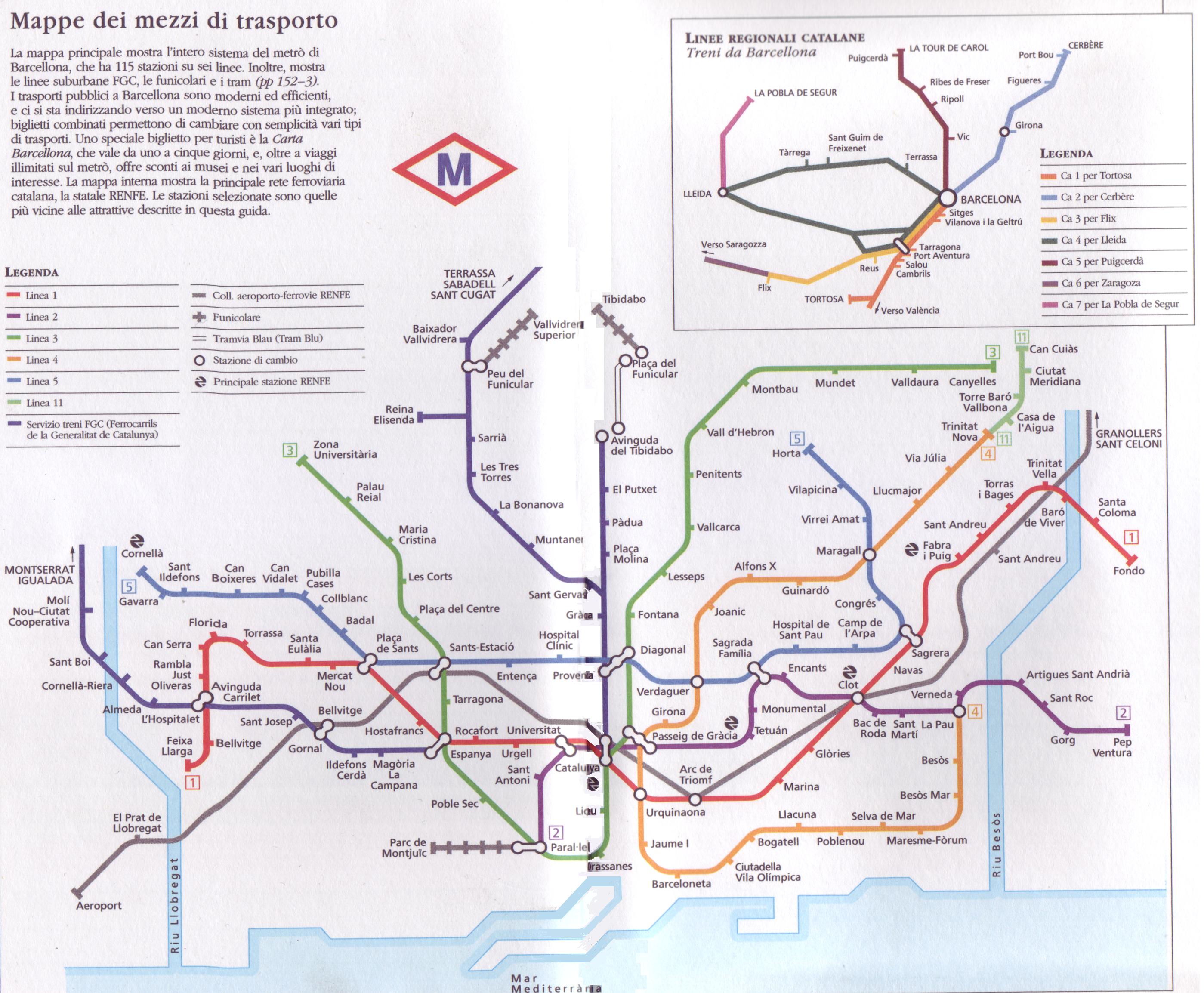 Barcellona Mappa