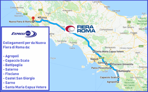 tratta per Nuova fiera di Roma